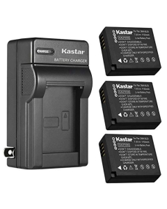 Kastar 3-Pack Battery and AC Wall Charger Replacement for Panasonic Lumix DMC-TZ101, Lumix DMC-TZ80, Lumix DMC-TZ81, Lumix DMC-TZ85, Lumix DC-ZS70, Lumix DC-ZS80, Lumix DC-ZS200, Lumix DC-GX9 Camera