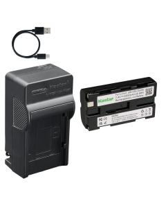 Kastar 1-Pack Battery and AC & USB-C Charger Compatible with Line 6 Variax JTV-59 JTV-69 JTV-89 Shuriken SR250 SR270 Standard Guitar Battery Replacement