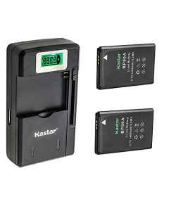 Kastar 2-Pack Battery and LCD USB Charger Compatible with Samsung BP-90A BP90A IA-BP90A Battery, Samsung HMX-E10, HMX-E10WP, HMX-E10BP, HMX-E10OP Digital Cameras