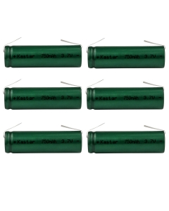 Kastar 6 Pcs Li-ion Battery Replacement for Philip Norelco Shaver Razor RQ1095, RQ1250, RQ1260, RQ1270, RQ1280, RQ1290, Smarttouch-XL, RQ1050, RQ1060, RQ1065, RQ1070, RQ1075, RQ1085