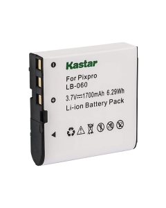 Kastar LB060 Battery Replacement for Kodak LB-060 AZ521 AZ361 AZ501 AZ522 AZ362 AZ526, HP D3500 SKL-60 V5060H V5061U Cameras and SUN06 YCO6 Full HD Portable Camcorders