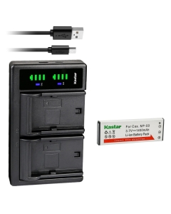 Kastar 1-Pack Battery and LTD2 USB Charger Compatible with Casio NP-50 CNP-50 CNP50 NP-50DBA Battery, Casio Exilim Hi-Zoom EX-V7, Exilim Hi-Zoom EX-V7SR, Exilim Hi-Zoom EX-V8, Exilim Hi-Zoom EX-V8SR