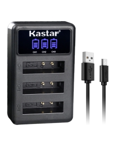 Kastar LCD Triple USB Battery Charger Compatible with Olympus Stylus TG-1, Stylus TG-1 iHS, Stylus TG-2 iHS, Stylus TG-2, Stylus TG-3, Stylus TG-4, Stylus TG-5, Stylus TG-Tracker Cameras