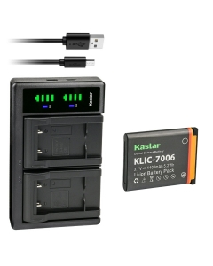Kastar 1-Pack KLIC-7006 Battery and LTD2 USB Charger Compatible with Kodak Easyshare M750, Easyshare M873, Easyshare M883, Easyshare M5350, Easyshare M5370, Easyshare Mini, Easyshare Mini M200 Camera