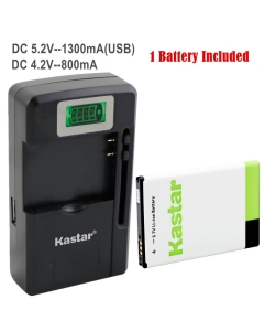 Kastar i8910 / EB504465VU Battery (1-Pack) and intelligent mini travel Charger ( with high speed portable USB charge function) for Samsung OMNIA HD I8910 S8500 I8320 S8500 Wave I5801 I5700 I5800 S8530 W799 AT&T, T-Mobile, Sprint, Verizon Smartphone, Fit E