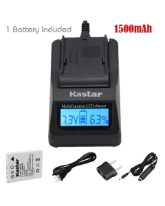 Kastar Fast Charger Kit and Battery (1-Pack) for EN-EL8 MH-62 and Nikon Coolpix P1 P2 Coolpix S1 S2 S3 S5 S6 S7 S7c S8 S9 Coolpix S50 S50c Coolpix S51 S51c Coolpix S52 S52c Cool-Station MV-11 MV-12