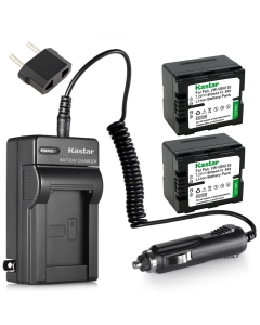 Kastar Battery (2-Pack) and Charger Kit Replacement for Panasonic VW-VBN130 Work with Panasonic HC-X800 HC-X900 HC-X900M HC-X910 HC-X920 HC-X920M HDC-HS900 HDC-SD800 HDC-SD900 HDC-TM900 Cameras