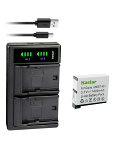 Kastar 1-Pack Battery and LTD2 USB Charger Replacement for Gopro4 Hero4, AHDBT-401, AHBBP-401 Battery, Gopro HD HERO4 Black & Silver, HD Hero 4 Black & Silver Action Sport Camera
