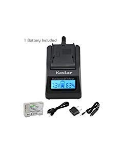 Kastar Ultra Fast Charger(3X faster) Kit and Battery (1-Pack) for Olympus BLM-5, PS-BLM5 work with Olympus C-8080 C-7070 C-5060 E1 E3 E5 E300 E330 E500 E510 E520 Digital Cameras [Over 3x faster than a normal charger with portable USB charge function]