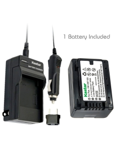 Kastar Battery (1-Pack) and Charger Kit for Panasonic VW-VBT190 and HC-V110 V130 V160 V180 HC-V201 V210 V250 HC-V380 HC-V510 V520 V550 HC-V710 V720 V750 V770 HC-VX870 HC-VX981 HC-W580 W850 HC-WXF991
