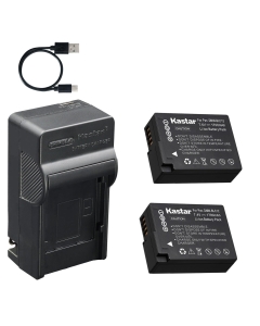 Kastar 2-Pack Battery and AC & USB-C Charger, Compatible with Panasonic DMW-BLC12 DMC-FZ200 FZ300 FZ1000 G7 G85 GX8 GH2 G95, Leica BP-DC12 V-Lux 4 5 Q Q-P, Sigma BP-51 dp1 dp2 dp3 Quattro fp fp L