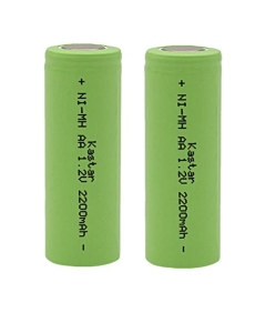 Kastar 2-Pack Ni-MH Battery 1.2V 2200mAh Replacement for Remington DA-307 Microscreen Electric Shaver, AA Ni-MH Flat Top Industrial Rechargeable Cell, AA Ni-CD Flat Top Industrial Rechargeable Cell