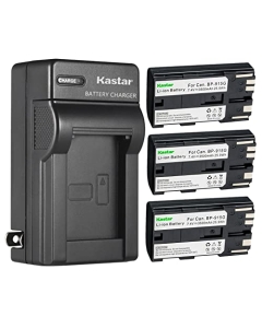 Kastar 3-Pack BP-915G Battery and AC Wall Charger Replacement for Canon ES7000ES ES7000V ES8000V ES8100V ES8200V ES8400V ES8600 G10 G10Hi G15Hi G20Hi G30Hi G35Hi G45Hi G1000 G1500 G2000 Camera