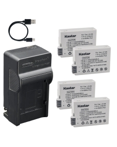 Kastar 4-Pack Battery and AC & USB-C Charger, Compatible with Canon LP-E8 LC-E8, EOS Rebel T2i, T3i, T4i, T5i, 550D, 600D, 650D, 700D, Kiss X4, Kiss X5, Kiss X6 Cameras