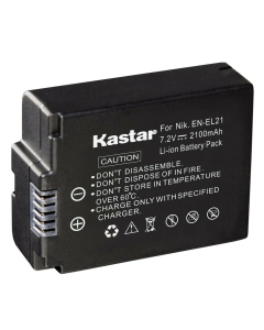 Kastar 1-Pack EN-EL21 Battery Replacement for Nikon EN-EL21 ENEL21 Battery, Nikon MH-28 MH28 Charger, Nikon 1 V2 Digital Camera, Nikon 1V2 Digital Camera