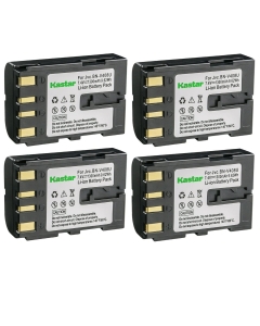 Kastar BN-V408 Battery 4-Pack Replacement for JVC B-9556, B9556, JY-HD10, JY-HD10U, JY-VS200, JY-VS200U, CU-VH1, CU-VH1US, GR-33, GR-4000, GR-D20, GR-D200 D201, GR-D2000, GR-D21, GR-D22 Camera