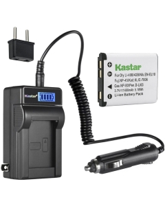 Kastar 1-Pack Li-42B Battery and LCD AC Charger Compatible with Olympus Li-40B Li-42B, Olympus Stylus 1200, Stylus 5010, Stylus 5030, Stylus 7000, Stylus 7010, Stylus 7030, Stylus 7040 Digital Cameras