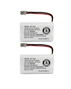 Kastar 2-Pack BT-1007 Battery Replacement for Uniden DECT 6.0 Phone DECT1340 DECT1363B DECT1363W DECT1363B-2 DECT1363W-2 DECT1400 DECT1480-2 DECT1480-3 DECT1480-4 DECT1480-5 DECT1560 DECT1560-2
