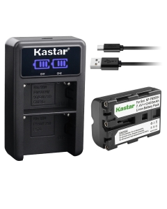 Kastar 1-Pack NP-FM500H Battery and LED2 USB Charger Compatible with Sony α200, Alpha A200, DSLR-A200, DSLR-A200K, DSLR-A200W, DSLR-A200WB, DSLR-A300, α300, Alpha A300, DSLR-A300K, DSLR-A300K/N Camera