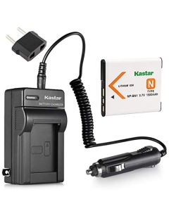 Kastar NP-BN1 Rechargeable Battery, AC/DC Rapid Charger and Car Charger Adapter Replacement for Sony DSC-TX5, DSC-TX7, DSC-TX9, DSC-W310 DSC-W320, DSC-W350, DSC-W380, DSC-W390 Series Digital Cameras