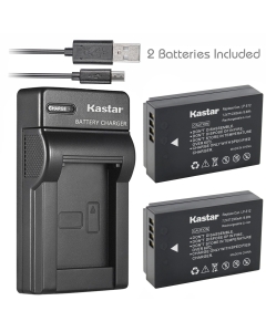 Kastar Battery (X2) & Slim USB Charger for Canon LP-E12 and EOS 100D/Rebel SL1/M Camera Systems - LPE12 Grip