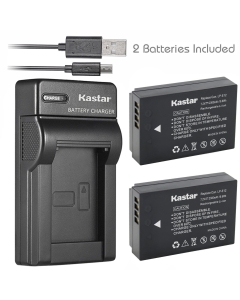 Kastar Battery (X2) & Slim USB Charger for Canon LP-E12 and Canon EOS 100D, EOS Rebel SL1, EOS M Camera System & Canon LPE12 Grip