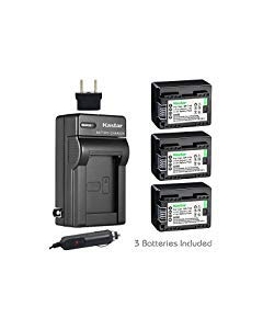 Kastar Battery BP-718F Decoded 3 Pack + Charger for Canon BP-718 and VIXIA HF M50, HF M52, HF M500, HF R30, HF R32, HF R40, HF R42, HF R50, HF R52, HF R60, HF R62, HF R300, HF R400, HF R500, HF R600