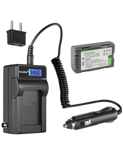 Kastar 1-Pack DZ-BP08 Battery and LCD AC Charger Compatible with Hitachi DZ-BP08, DZ-BP16, DZ-BP28 Battery, Hitachi DZ-MV100, DZ-MV100A, DZ-MV100E, DZ-MV200, DZ-MV200A, DZ-MV208, DZ-MV208E Camera