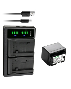 Kastar 1-Pack Battery and LTD2 USB Charger Replacement for Canon BP-708 BP708, BP-709 BP709, BP-718 BP718, BP-727 BP727, US 6055B002 Battery, Canon CG-700 CG700 Charger