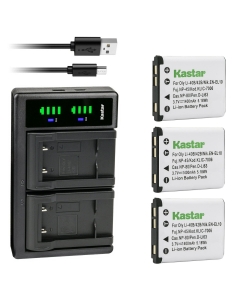 Kastar 3-Pack Battery and LTD2 USB Charger Compatible with Leica BP-DC17 Lithium-Ion Battery Pack, Leica BC-DC17 Sofort Battery Charger, Leica Sofort Instant Film Camera (Mint)