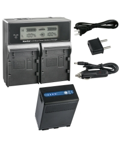 Kastar 1-Pack BP-A68 Multifunction Battery and AC LCD Dual Fast Charger Compatible with Canon BP-A Series BP-A30 BP-A60 BP-A65 BP-A68 BP-A90 US 0870C002 Battery, Canon CG-A10 CG-A20 Charger