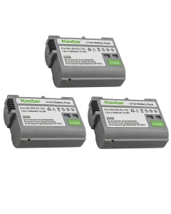 Kastar 3-Pack Battery Replacement for Nikon EN-EL15, EN-EL15a, EN-EL15b, EN-EL15e Battery, Nikon MH-25, MH-25a Charger, Nikon Z 5, Z5 Camera, Nikon MB-D11, MB-D12, MB-D14, MB-D15, MB-D16, MB-D18