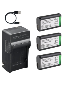 Kastar 3-Pack Battery and AC & USB-C Charger, Compatible with Panasonic DMW-BLJ31 BLJ31E, for LUMIX S1 S1R S1H Mirrorless Cameras