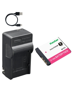 Kastar 1-Pack Battery and AC & USB-C Charger, Compatible with FT1 Camera, for Sony Cyber-Shot L1 M1 M2 T1 T3 T5 T9 T10 T11 T33 Digital Camera