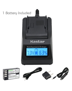 Kastar Ultra Fast Charger(3X Faster) Kit and D-Li109 Battery (1-Pack) for Pentax D-Li109, DLI109 Work with Pentax K-R, K-30, K-50, K-500, KR, K30, K50, K500 Cameras