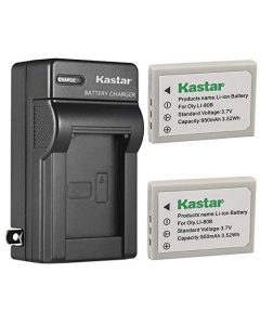 Kastar 2-Pack Battery and AC Wall Charger Replacement for Sealife Reefmaster DC 500, Sealife S5 (02491), SVP XTHINN 706, XTHINN706, XTHINN 8061, XTHINN8061, Technika SH-7065, SH7065, Nytech DS-7210