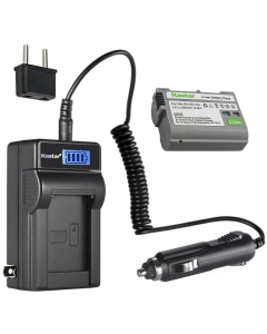Kastar 1-Pack EN-EL15a Battery and LCD AC Charger Compatible with Nikon Z 7 Q3, Z7Q3, 1 V1, D500, D600, D610, D750, D780, D800, D800E, D810, D810A, D850, D7000, D7100, D7200, D7500 Cameras