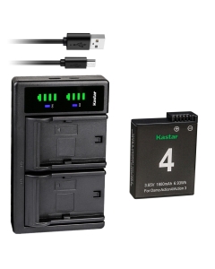 Kastar 1-Pack Battery and LTD2 USB Charger Compatible with DJI Osmo Action 3/4/5 Pro Battery, DJI Osmo Action 3, Action 4, Action 5 Pro Sport Camera