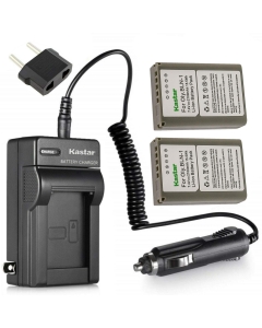 Kastar 2-Pack Battery and AC Charger with Car Adapter Compatible with Olympus BLN-1 BLN1 Battery, Olympus BCN-1 BCN1 Charger, Olympus M-D E-M1, OM-D E-M5, OM-D E-M5 Mark II, Pen E-P5, Pen-F Cameras