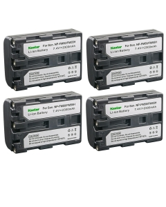 Kastar 4-Pack NP-FM50 / NP-FM55H Battery 7.4V 2300mAh Replacement for Sony CCD-TRV748, Cybershot DSC-F707, Cybershot DSC-F717, Cybershot DSC-F828, Cybershot DSC-R1, Cybershot DSC-S30 Camera