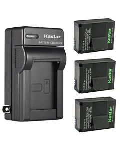 Kastar 3-Pack Battery and AC Wall Charger Replacement for SP-Gadgets POV Light and Powerbar Duo