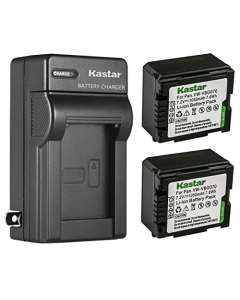 Kastar 2-Pack Battery and AC Wall Charger Replacement for Panasonic HDC-SD1, HDC-SD1-S, HDC-SD3, HDC-SD5, HDC-SD5EG-K, HDC-SD5EG-S, HDC-SD5GC-K, HDC-SD5GK, HDC-SD5BNDL, HDC-SD7, HDC-SD8K, HDC-SD9