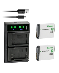 Kastar 2-Pack Battery and LTD2 USB Charger Replacement for Sony Cyber-Shot DSC-T30, Cyber-Shot DSC-T30/B, Cyber-Shot DSC-T30S, Cyber-Shot DSC-T50, Cyber-Shot DSC-T50/B, Cyber-Shot DSC-T50/R