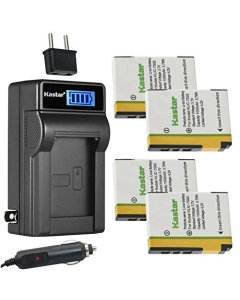 Kastar 4-Pack KLIC-7002 Battery and LCD AC Charger Compatible with Kodak KLIC-7002, K7002 Battery, Kodak EasyShare V530, EasyShare V603, EasyShare V530 Zoom, EasyShare V603 Zoom Camera