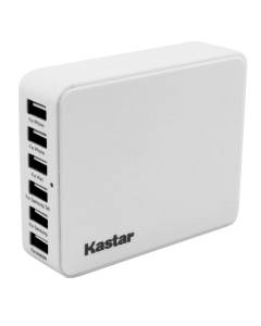 Kastar 35 Watts 5V 6.5A 6-Port USB Desktop Charger Family-Sized Multi Port USB Wall Charger Portable Travel Charger Battery Charger for iPhones iPads iPods Samsung Smartphone Galaxy Tab2 3 4 Android Phone Google Nexus MP3 MP4 Player Bluetooth Speaker Powe