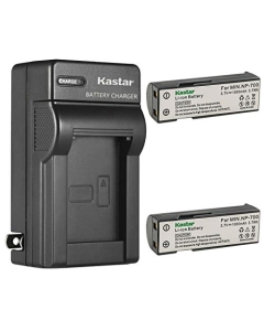 Kastar 2-Pack Battery and AC Wall Charger Replacement for Konica NP-700 Battery, Konica Dimage X500, DG-X50-K, DG-X50-R, DG-X50-S, Konica X6 Camera