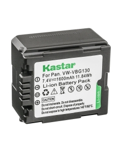 Kastar 1-Pack VW-VBG130 Battery Replacement for Panasonic NV-GS98GK, NV-GS320, NV-GS330, NV-GS500, PV-GS320, PV-GS500, PV-GS80, PV-GS83, PV-GS85, PV-GS90, SDR-H40, SDR-H40P, SDR-H41, SDR-H48GK Camera