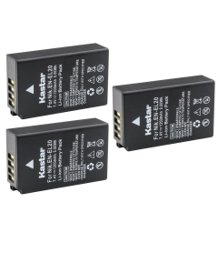 Kastar 3-Pack EN-EL20 Battery Replacement for Nikon Blackmagic Pocket Cinema Camera, Coolpix P950, Nikon Coolpix P1000, Nikon Coolpix A, Nikon 1 AW1, Nikon 1 J1, Nikon 1 J2, Nikon 1 J3 Camera