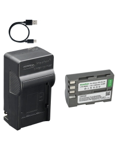 Kastar 1-Pack Battery and AC & USB-C Charger, Compatible with Nikon EN-EL3 EN-EL3a EN-EL3e and Nikon D50 D70 D70s D80 D90 D100 D200 D300 D300s D700 Cameras MH-18 MH-18a MH-19 Charger Models