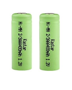 Kastar 2 Pcs Ni-MH Battery 2/3AAA 1.2V 400mAh (Flat Top) Replacement for Electric mopeds Meters, Two radios Electric Razors, Toothbrushes, Mobile Phones pagers, Medical Instruments & Equipment
